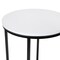 Flash Furniture Round White End Table with Matte Black Frame NAN-JH-1787ET-BK-GG - alternate 2